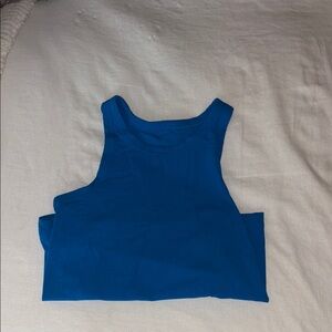 Bright Blue Lululemon Align Waist Length Racer Back Tank Top